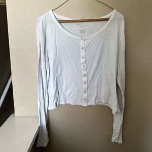 American Eagle Ribbed Snap Shirt